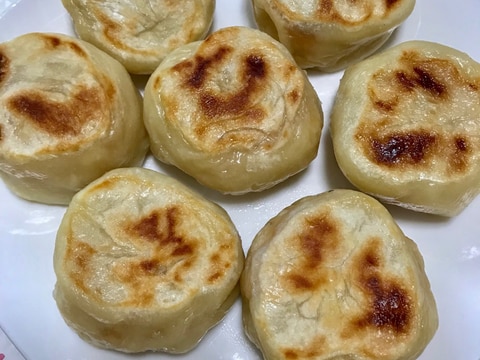 小麦粉と塩だけでおやきの皮